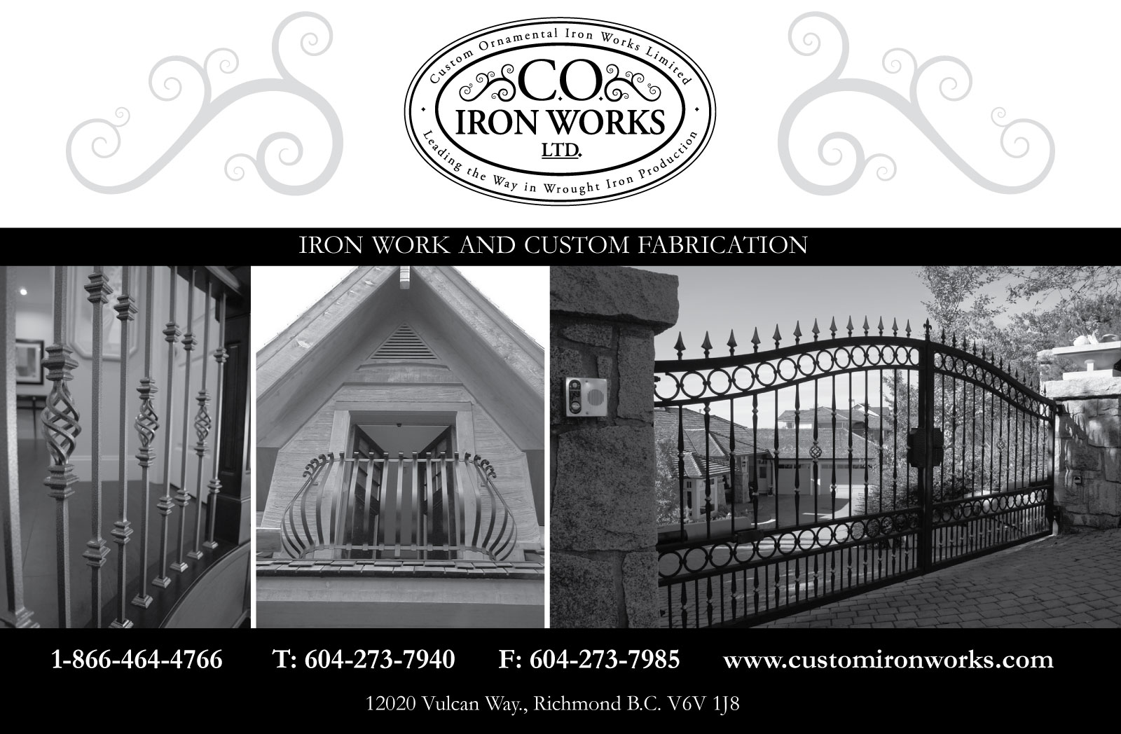Custom Ornamental Iron Works Ltd.
